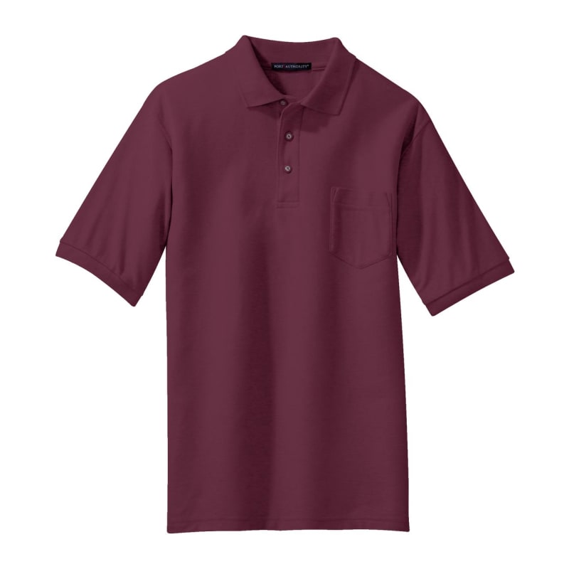Port Authority Silk Touch Polo With Pocket. 25