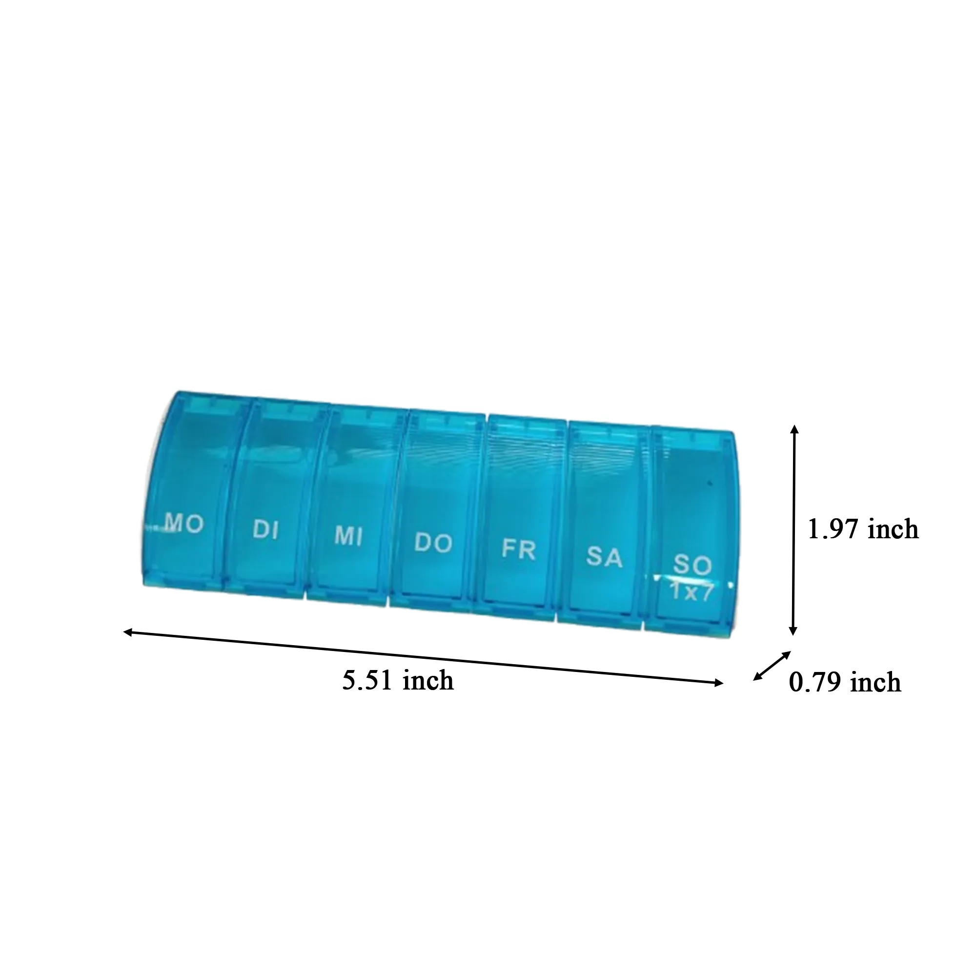 Clear View 7 Day Pill Case Reminder 2
