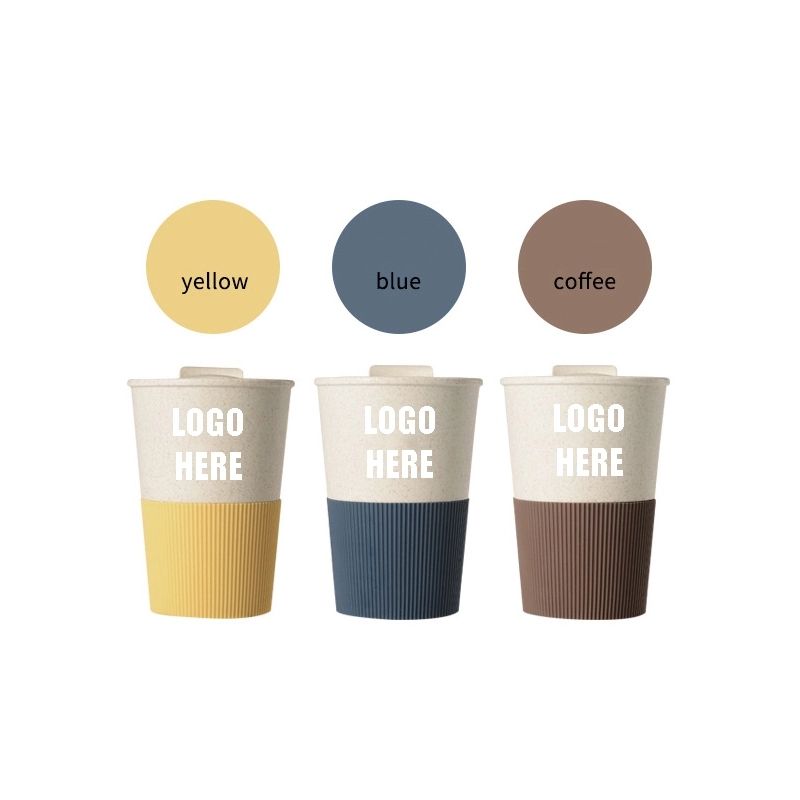 Custom 13.6 oz Wheat Fiber Coffee Travel Tumbler 3