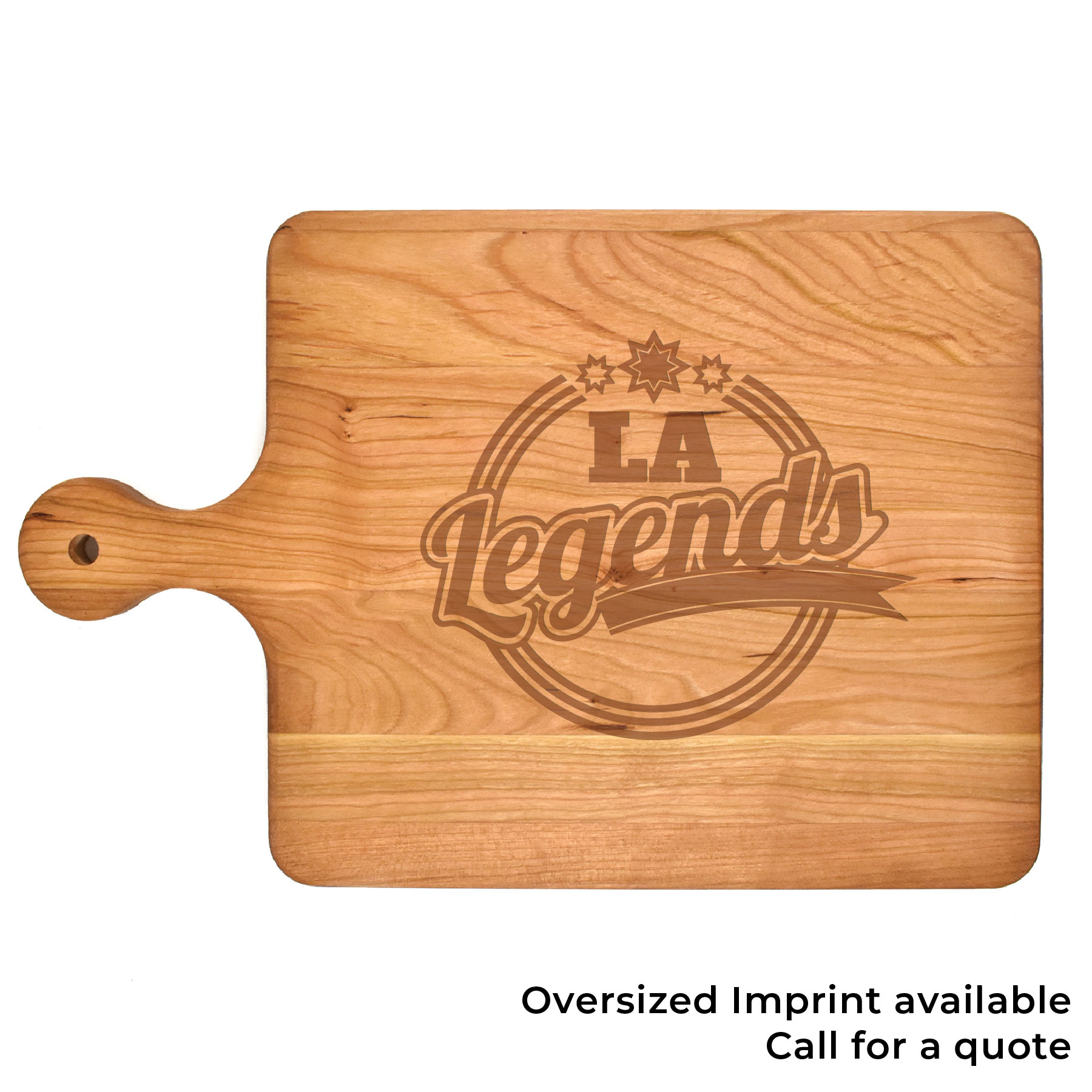 10 1/2" x 16" Cherry Paddle Cutting Board 7