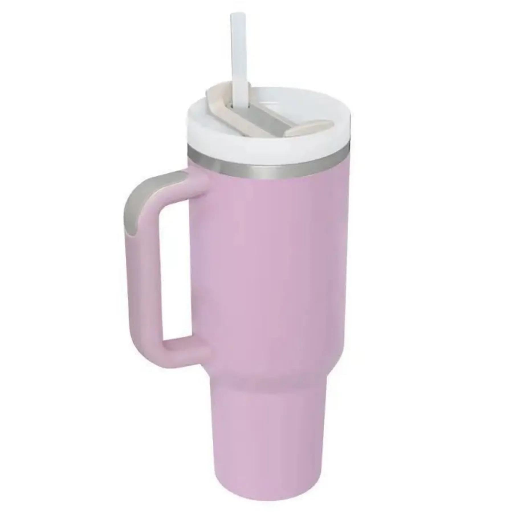 40 Oz Vacuum Tumbler w/ Handle & Straw 13
