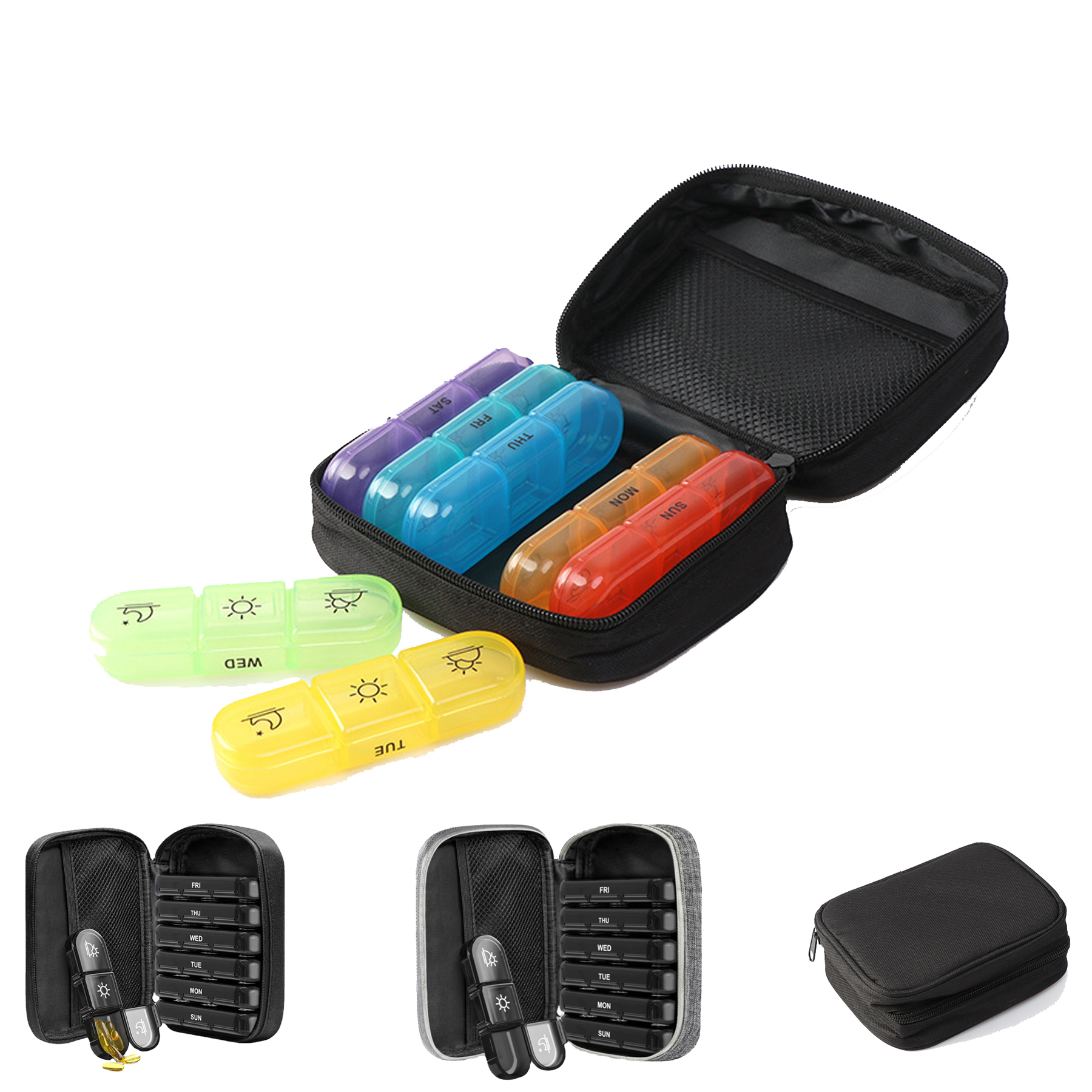 Travel Pill Organizer with Separate Compartments 4