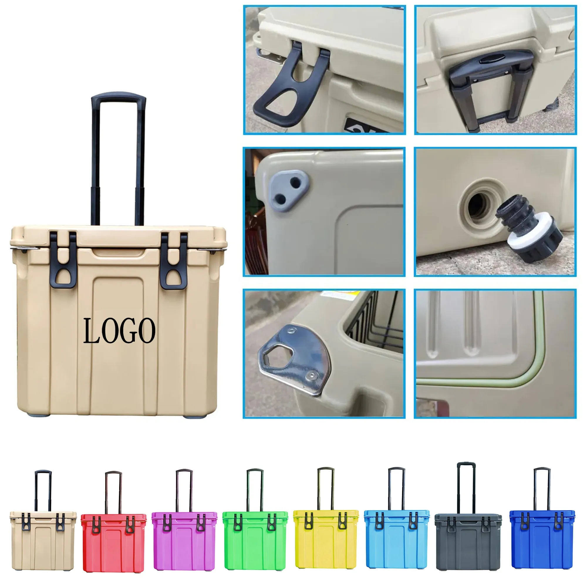 37QT Insulated PE Luggage Cooler 17