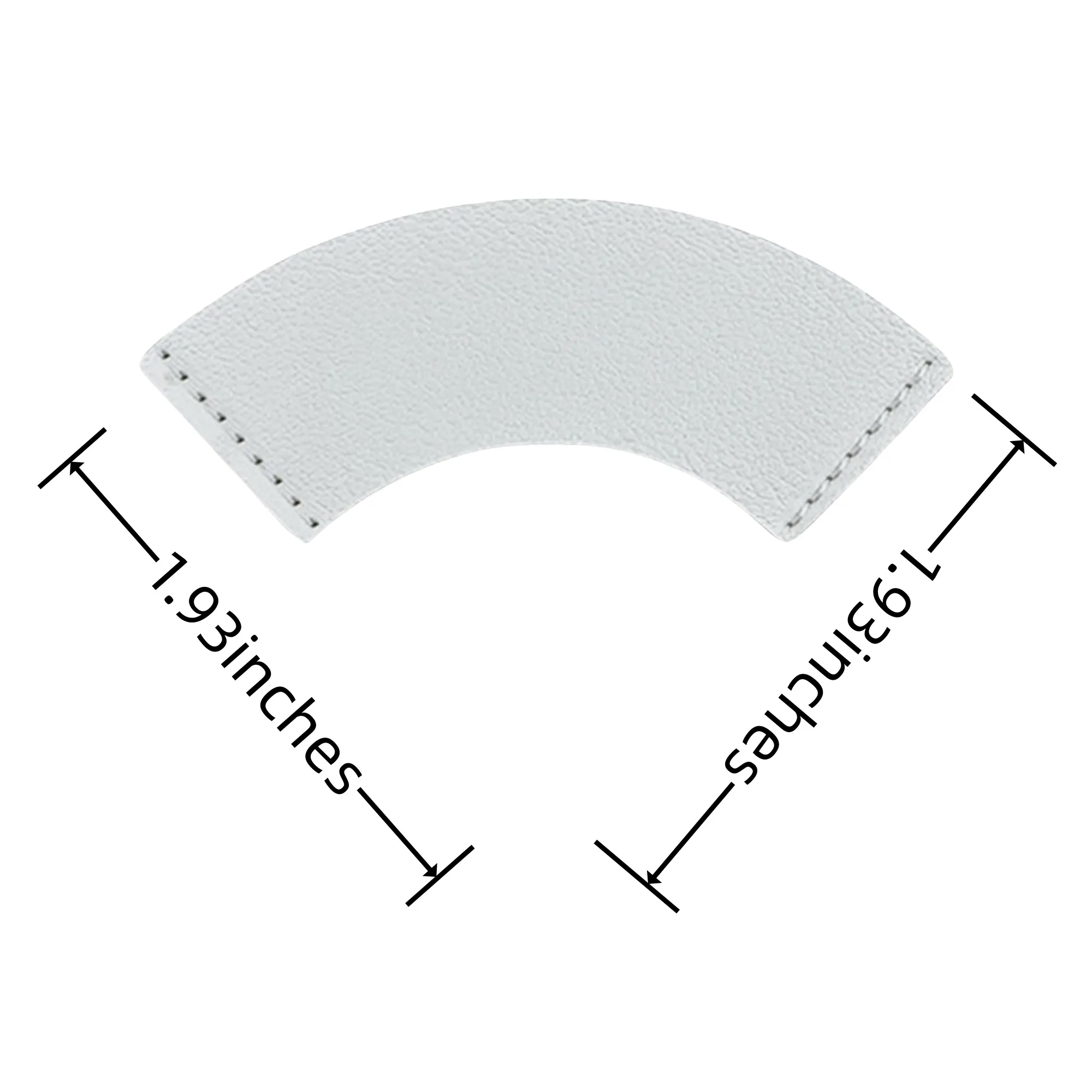 MOQ 250 PCS Custom Logo Fan Shaped Leather Bookmark 12