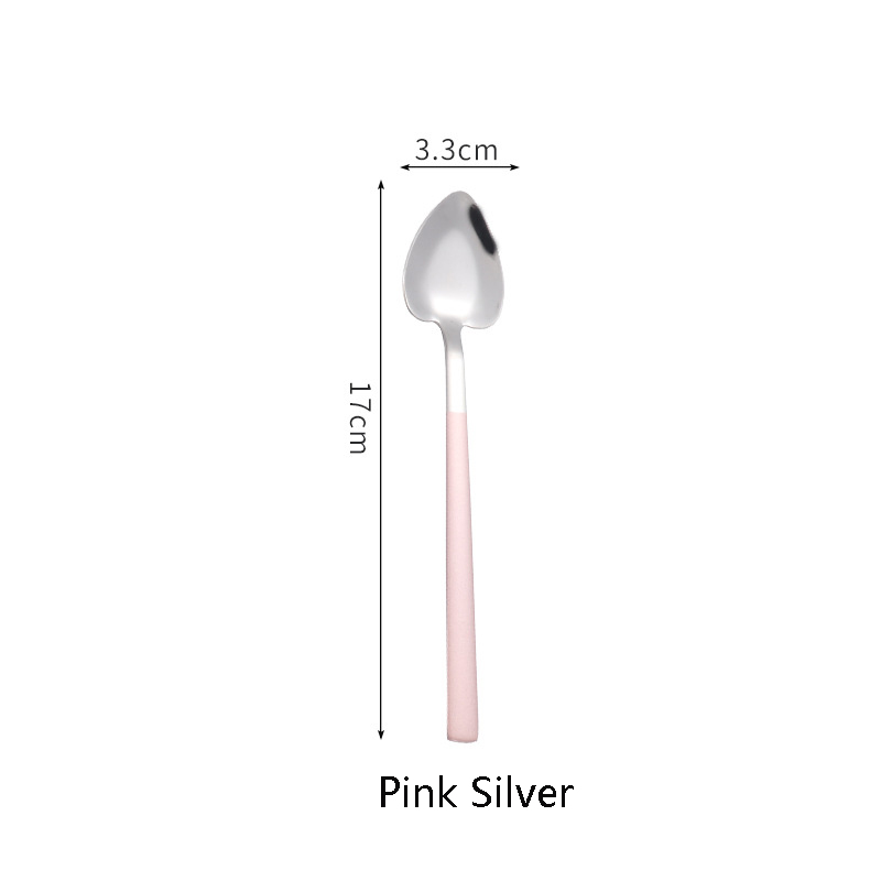 Stainless Steel Heart Coffee Spoons Ice Cream Scoop 7