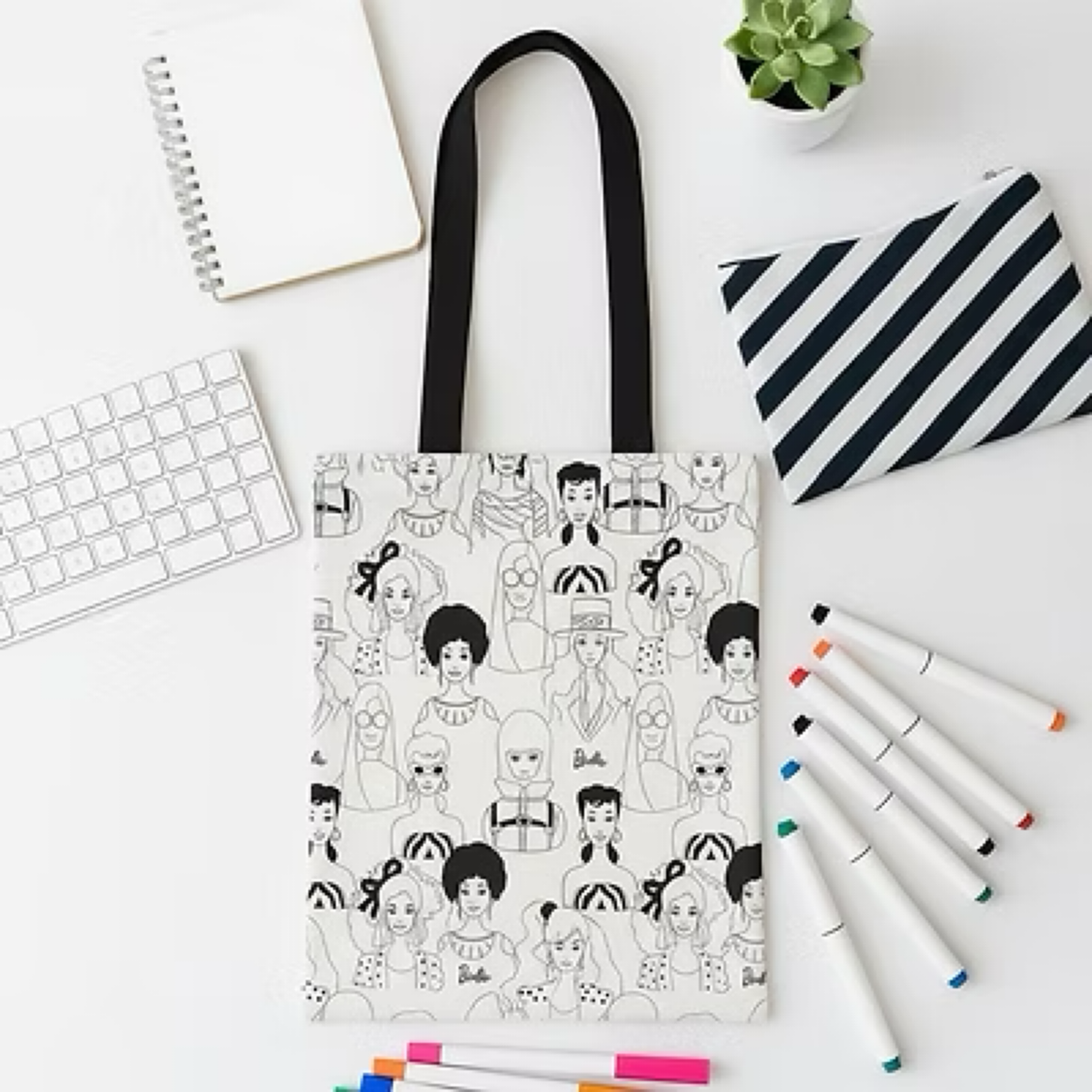 Color and Carry Sublimated Magazine Tote Bag