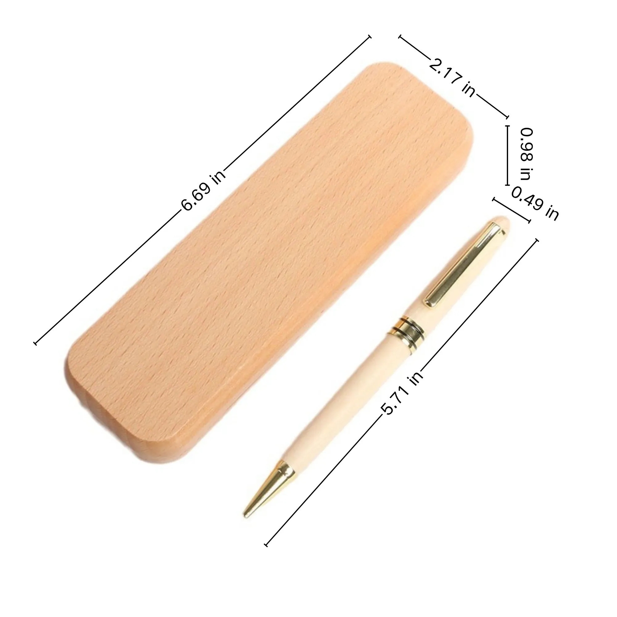 Wooden Ballpoint Pen And Box Set 2