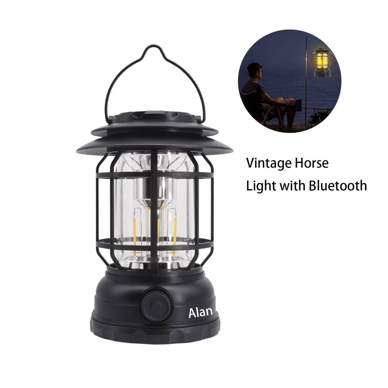 Led Vintage Lantern Flickering Flame