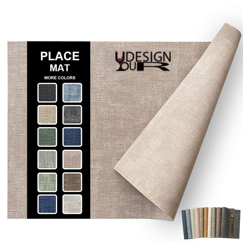 Faux Leather Heat Resistant Placemats 4
