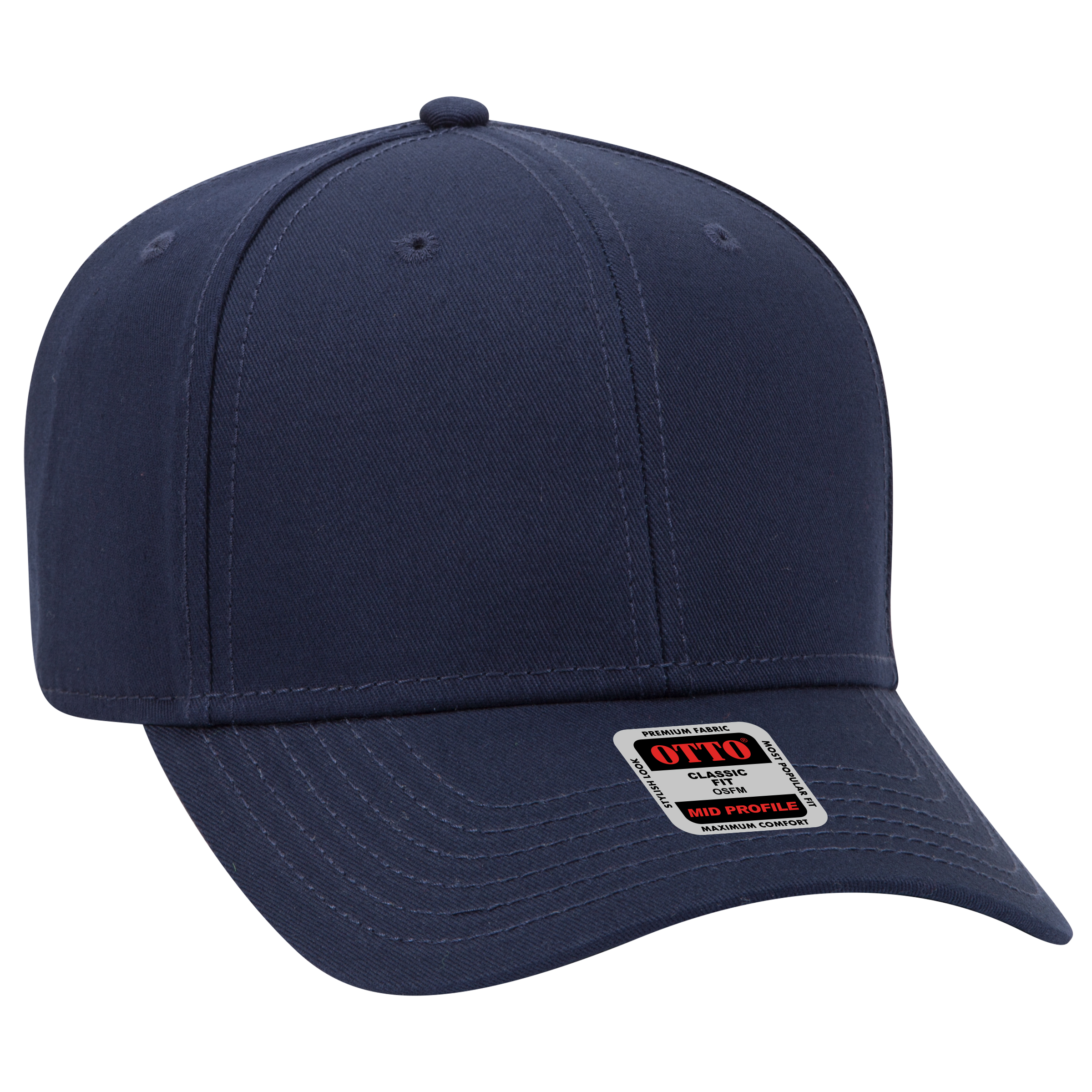 OTTO CAP® 6 Panel Mid Profile Baseball Cap 6