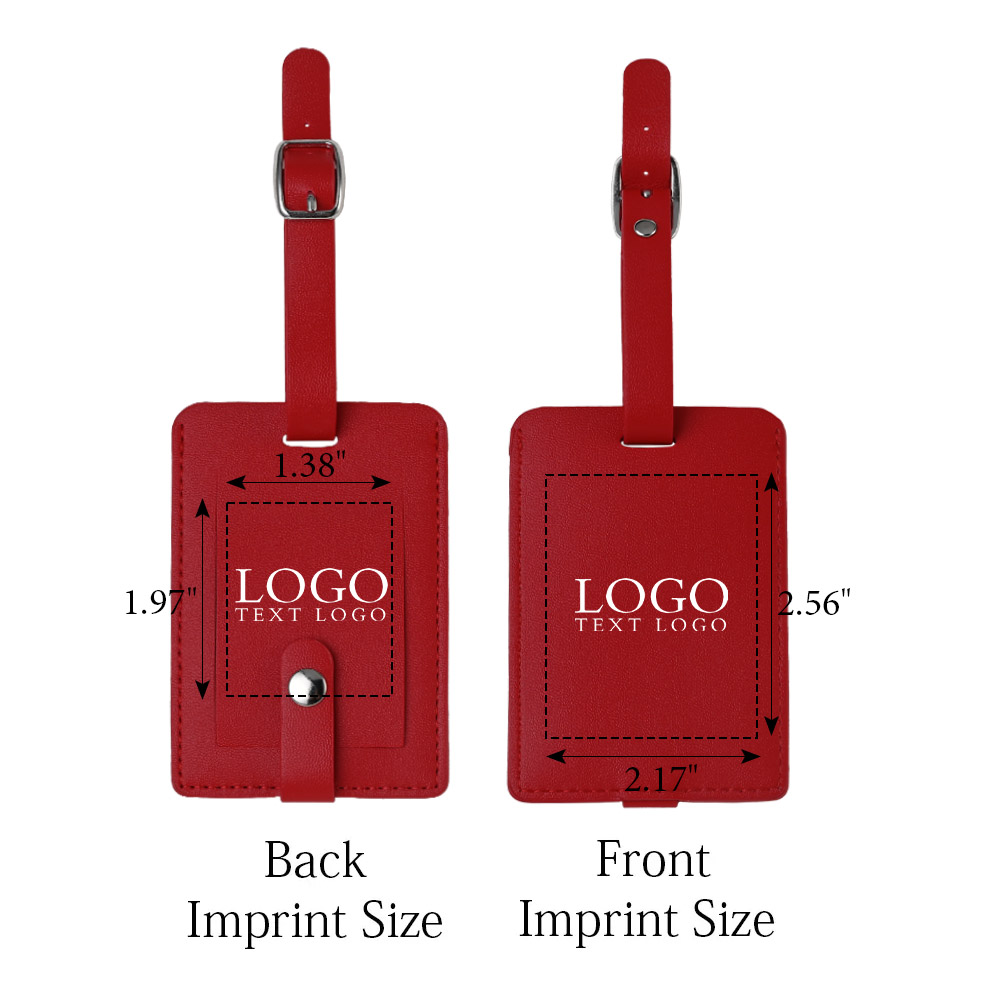 Elegant Leather Luggage Tags with A Classic Buckle Strap 8
