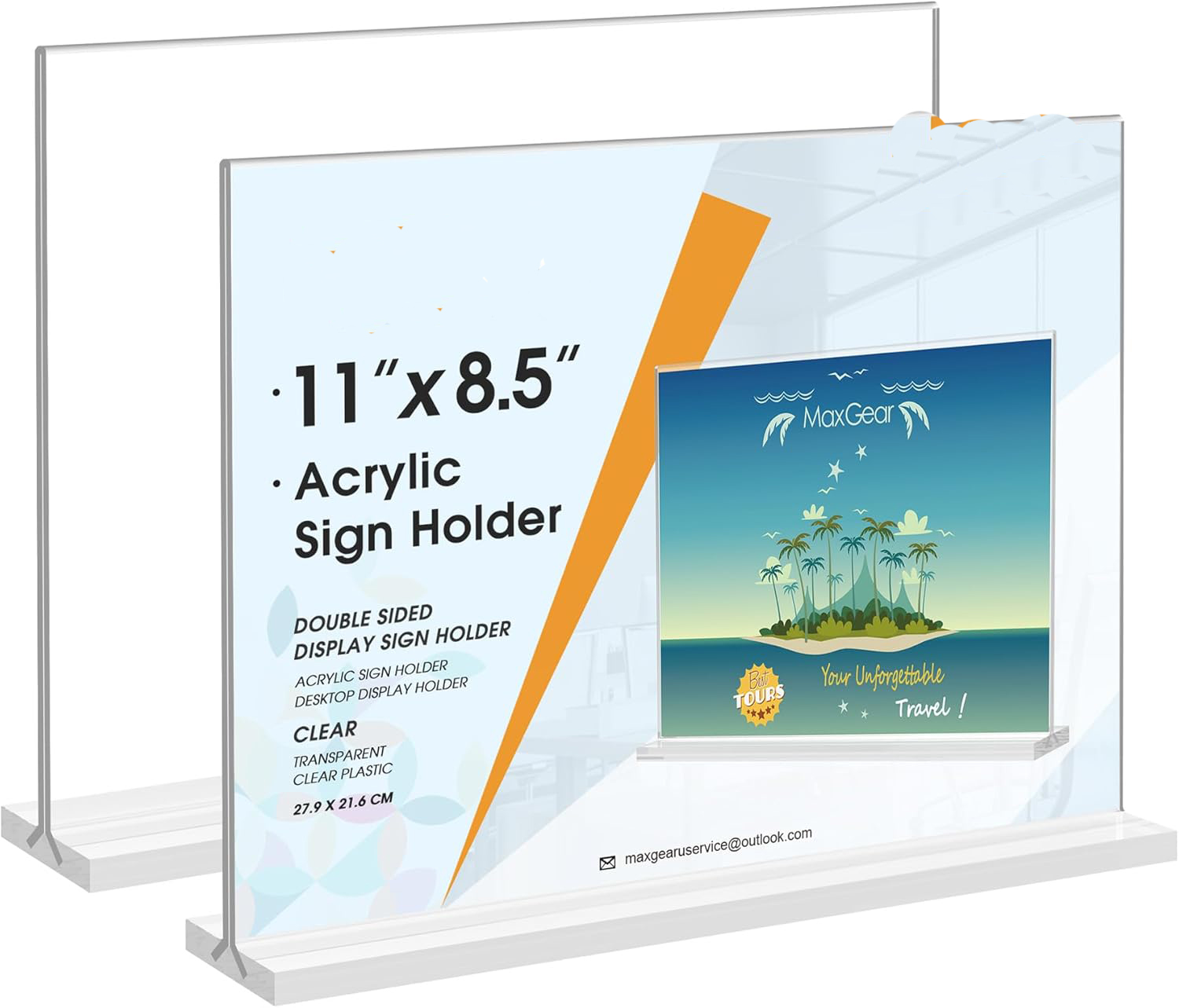 Double Sided Acrylic Sign Holder 2