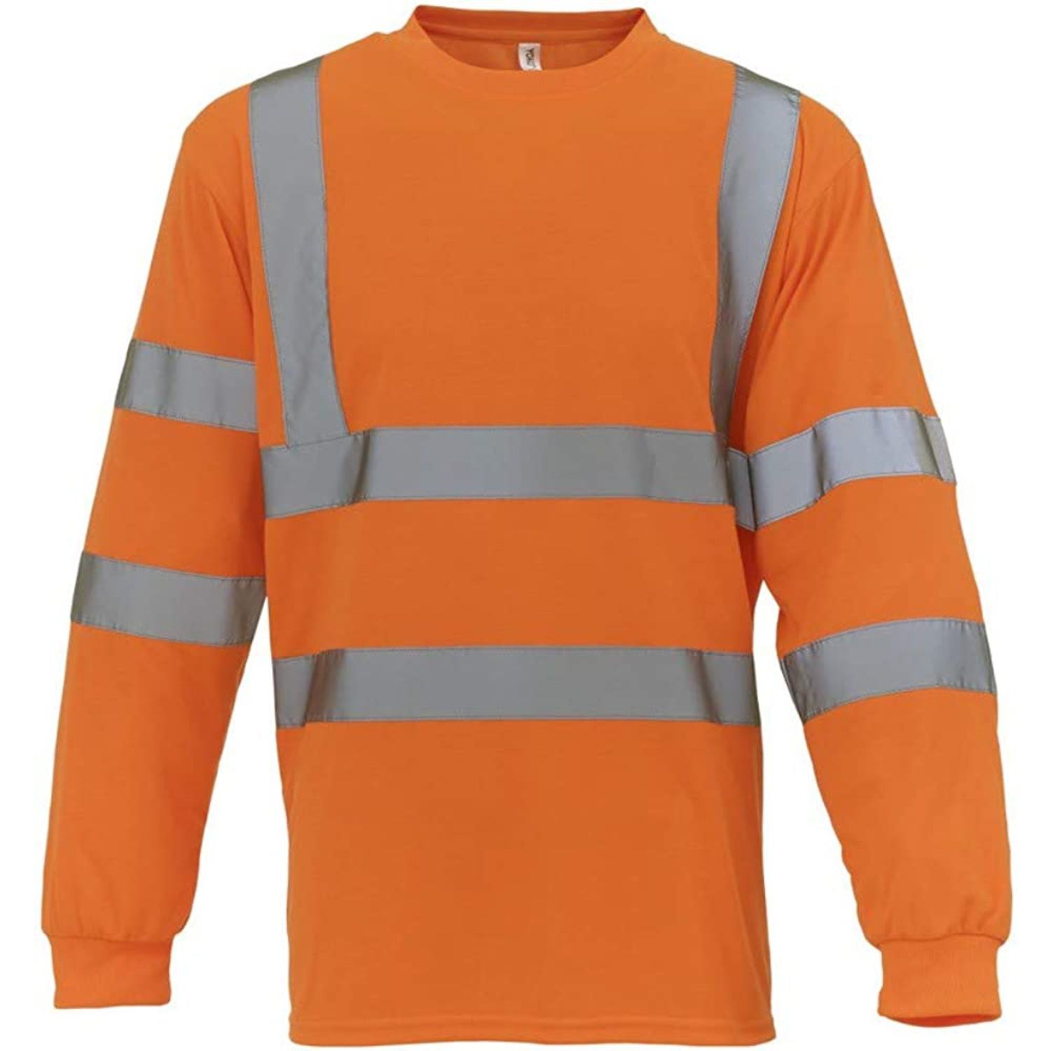 3.8 oz. Polyester Class 3 Odor Reducing Double Band Reflective Tape Safety T-Shirt 4