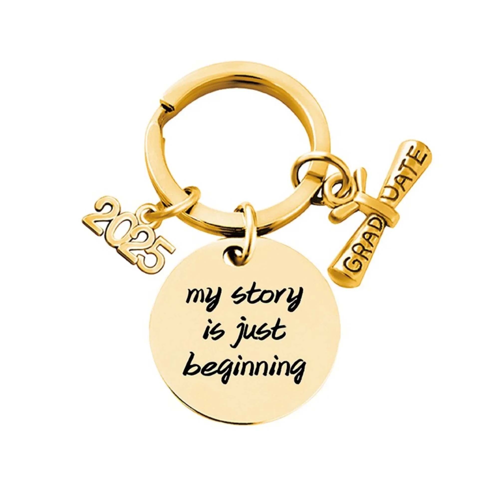 Stainless Grad Keychain 15