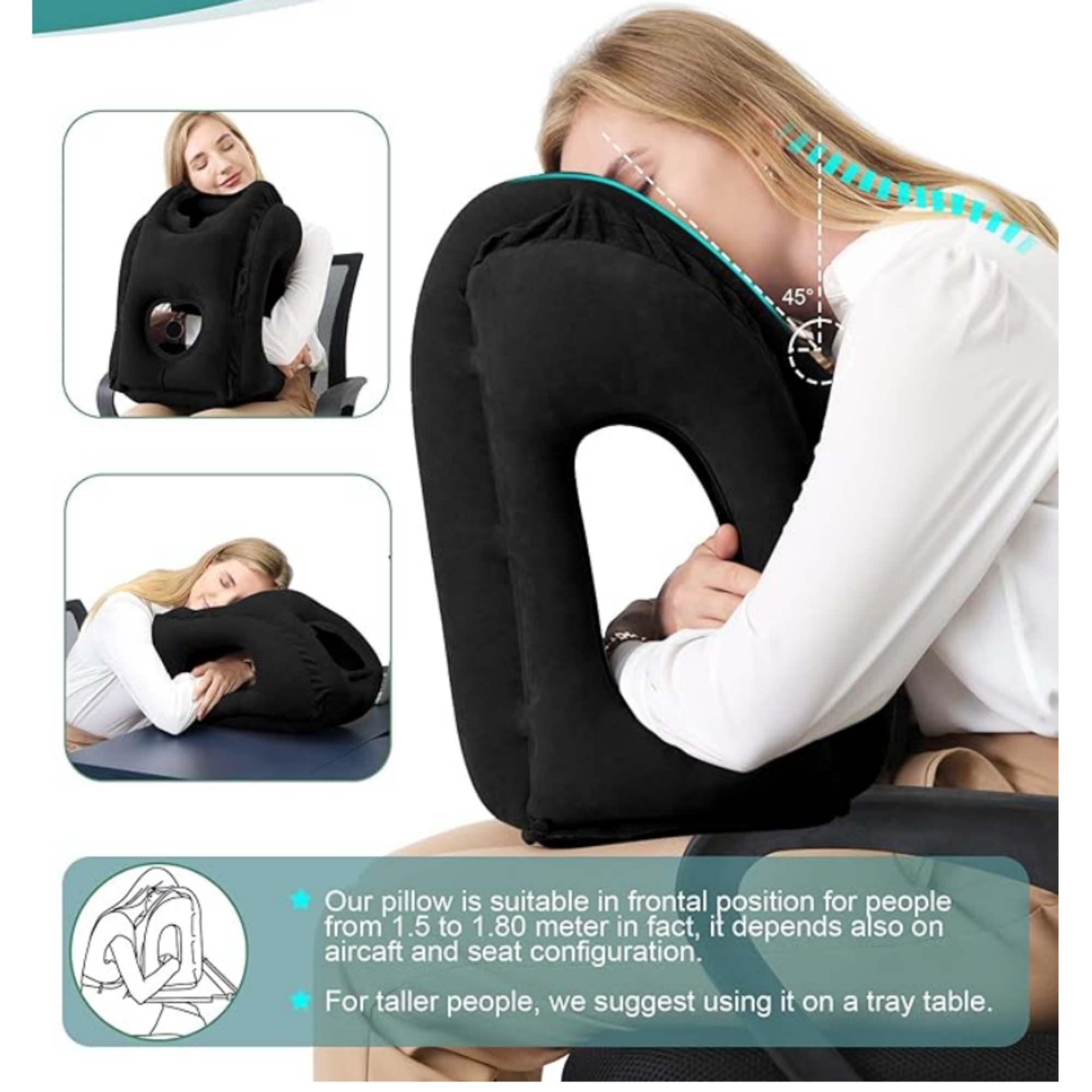 Inflatable Travel Pillow For Air Plane 5