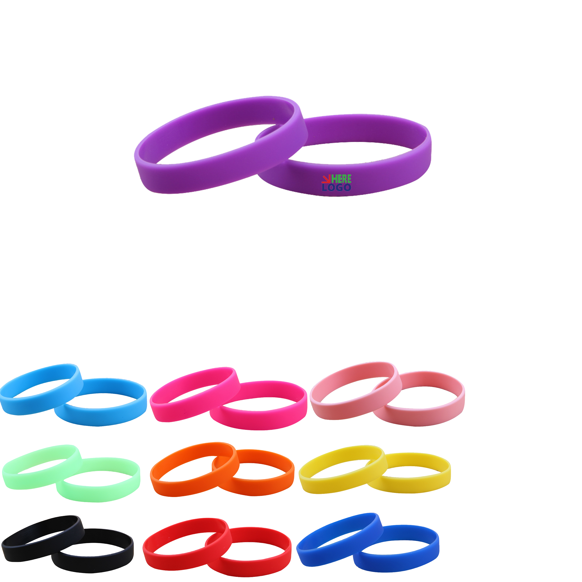 Solid Color Sports Silicone Bracelet 2