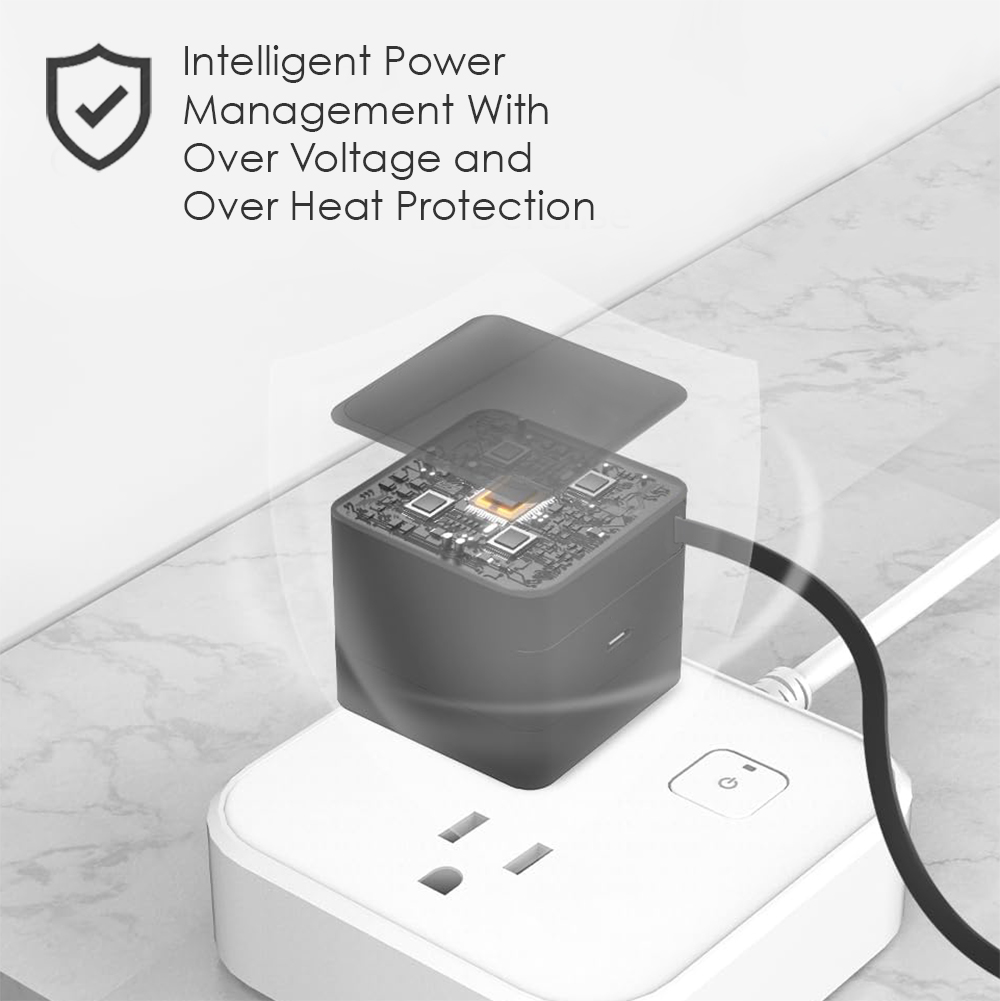 Blok 3.0 - 30W GAN Compact Wall Charger w/ Retractable USB-C Cable 5