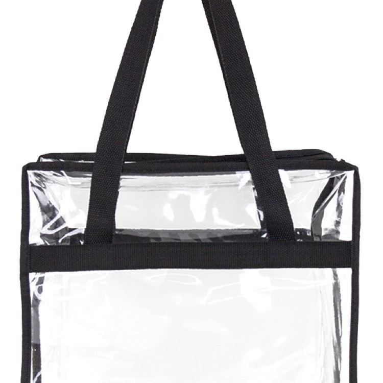 Clear Zippered Stadium Tote 2