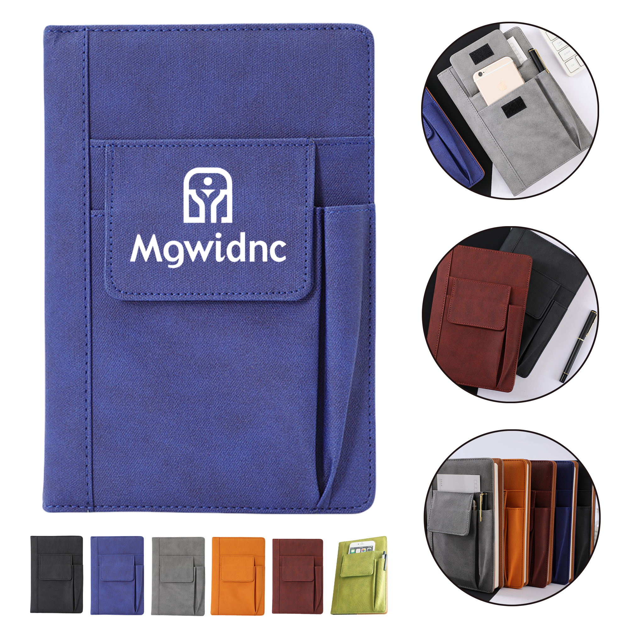 Soft PU Leather Notebook with Pen 3