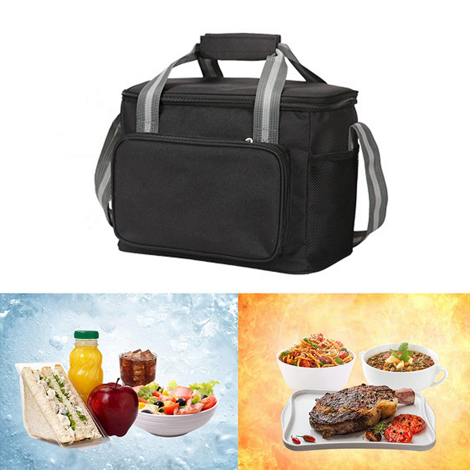 Insulated Lunch Bag Soft Easy Clean Thermal 4