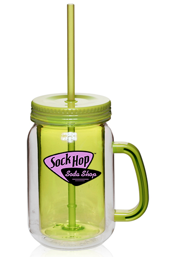 17 oz. Mason Jars with Straw 5