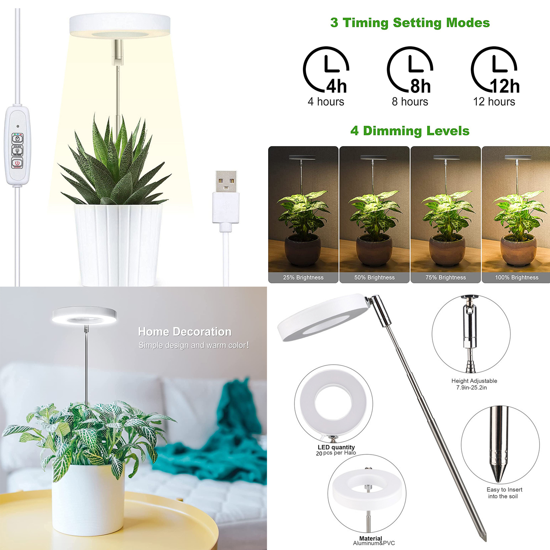 Full Spectrum LED Plant Light for Indoor Plants 2