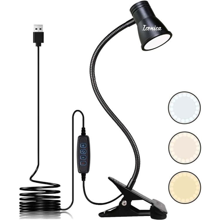 Clip on desk lamp 7