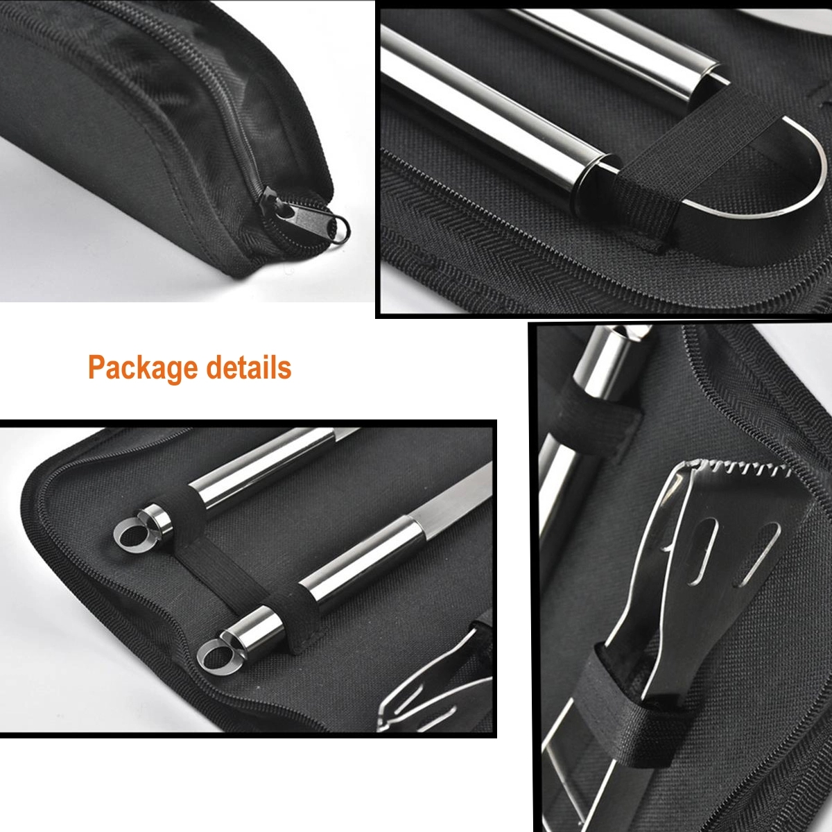 BBQ Grill Accessories 9 PCS Stainless Steel Grilling Tools 2
