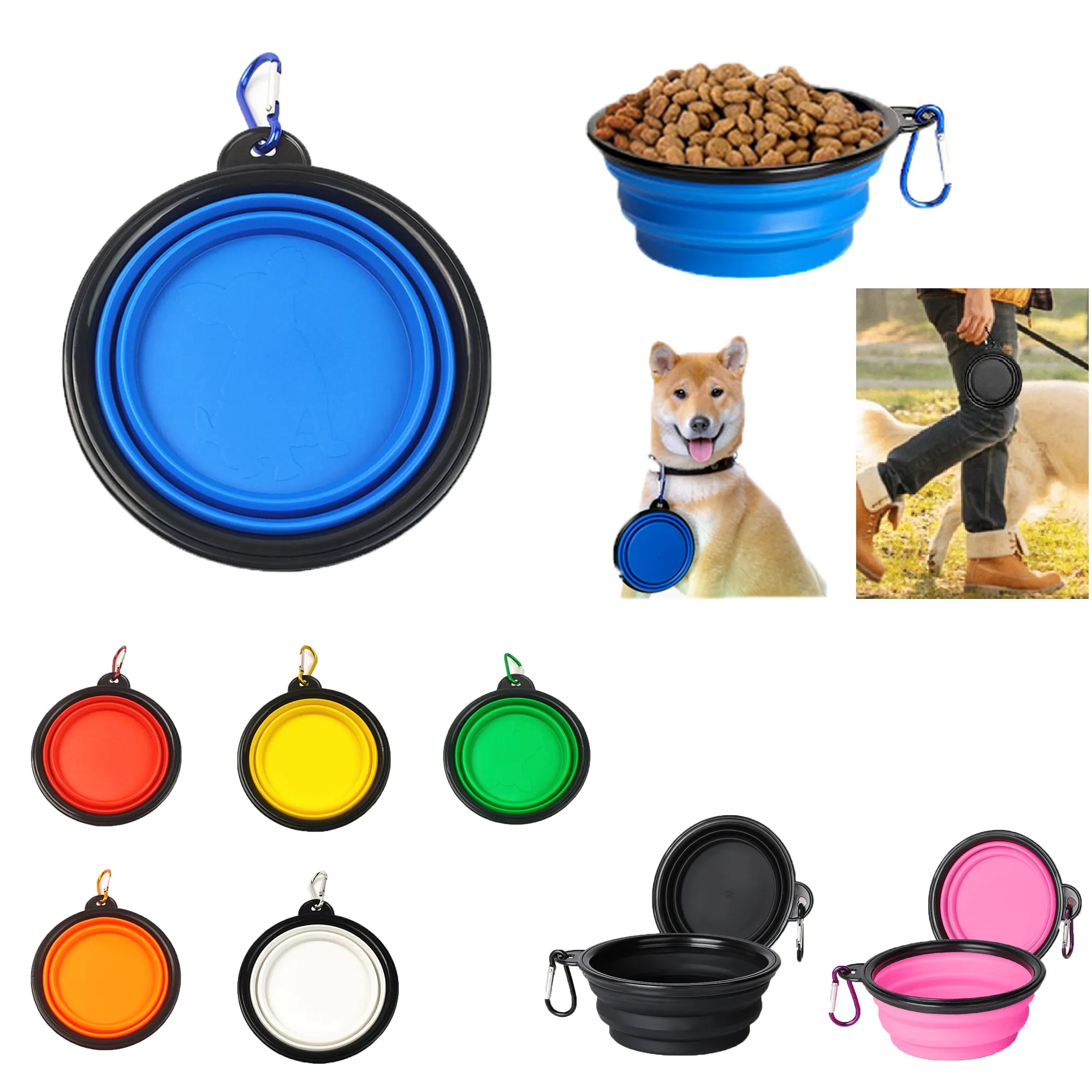 Customized Small Foldable Pet Bowl 4