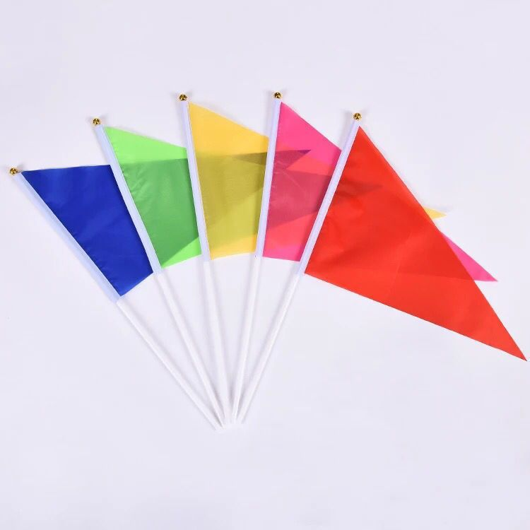 Felt Flag with Wooden Stick or Plastic Flagpole 2