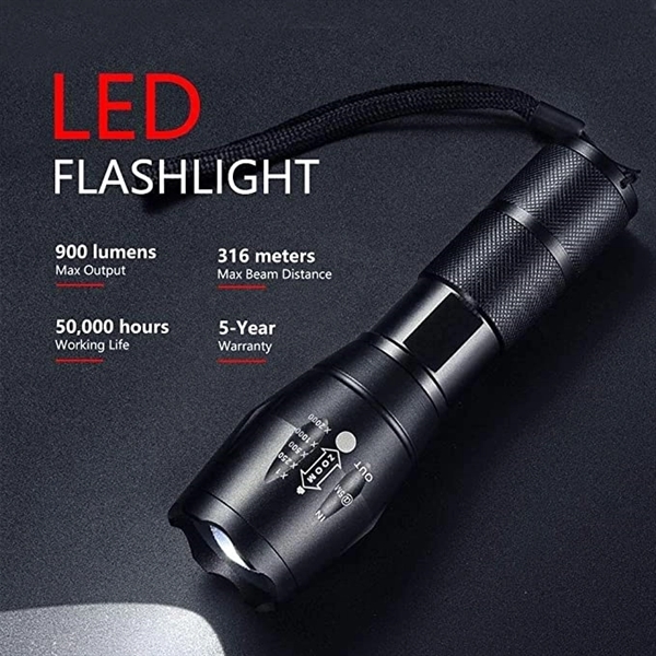 Waterproof LED Flashlight With High Lumens 6