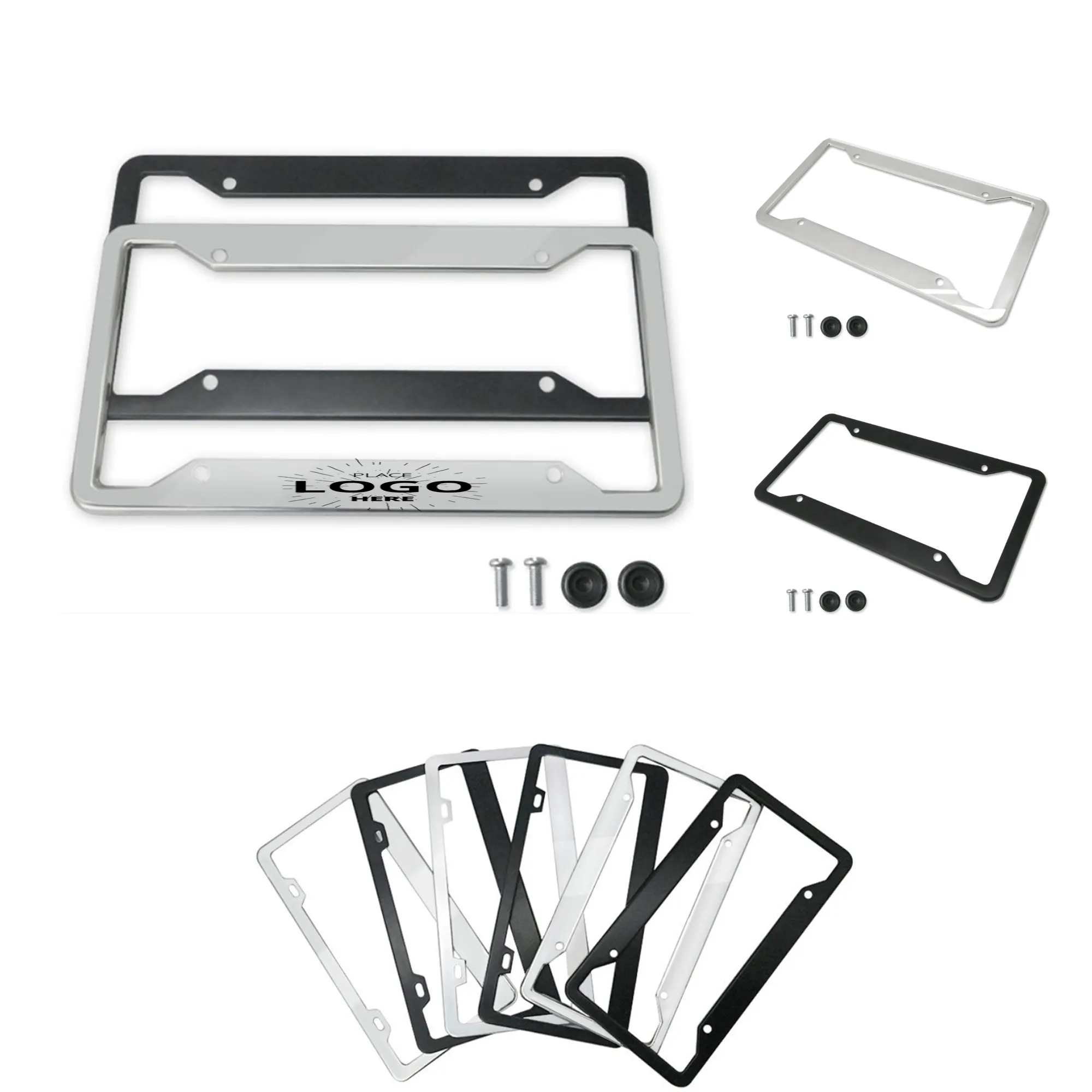 Metal License Plate Frame Full Color 1