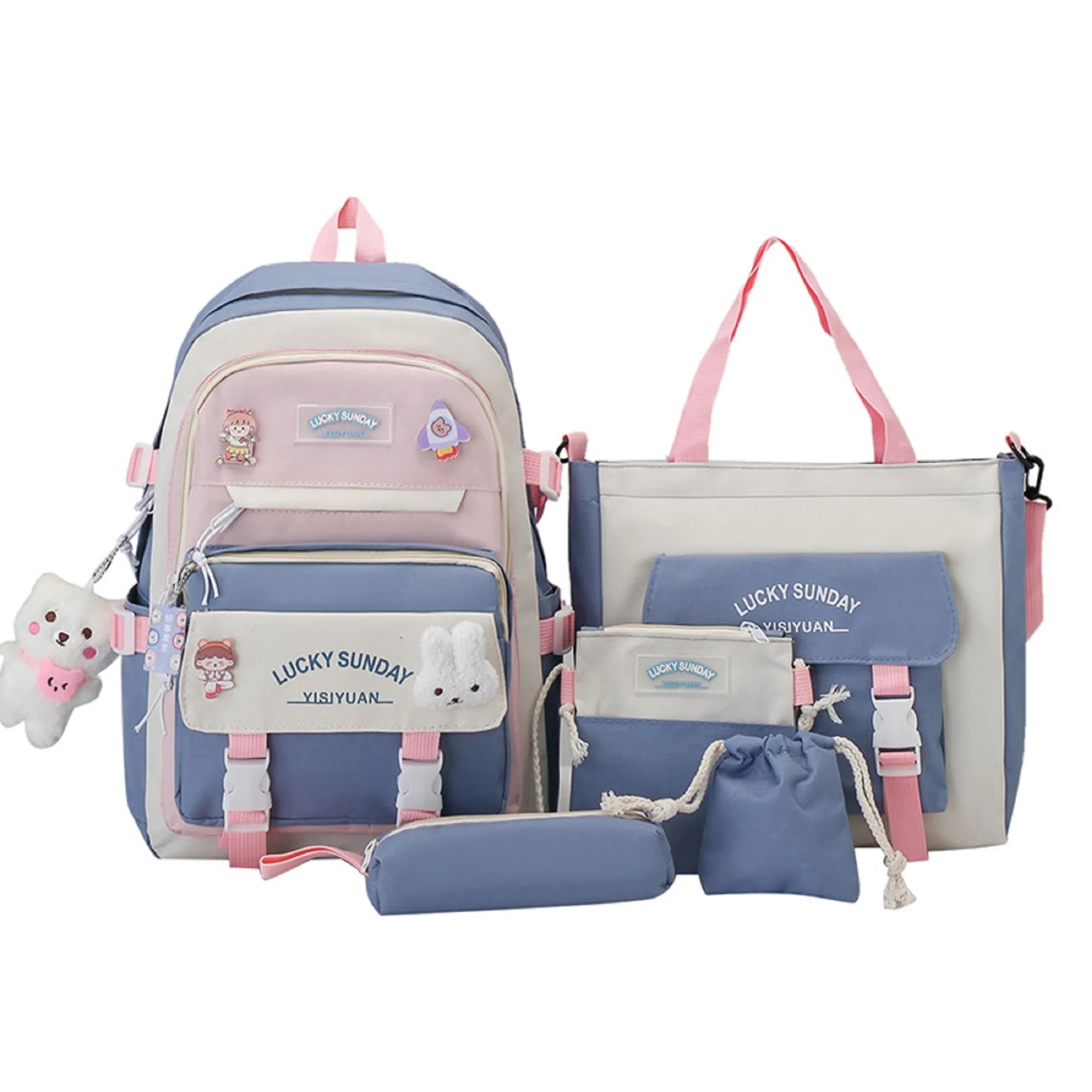 Kawaii backpack set of 5 pieces 3