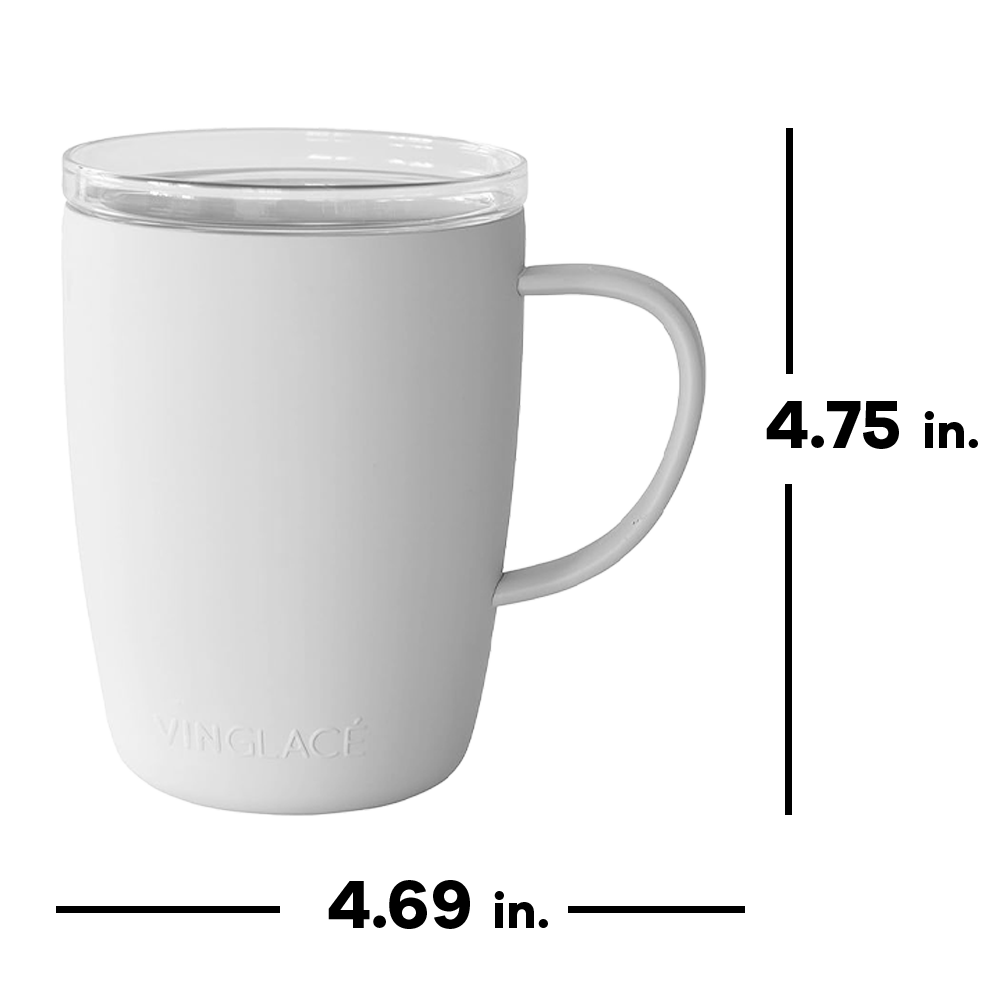 Vinglace 12 oz Glass Lined Coffee Cup 2