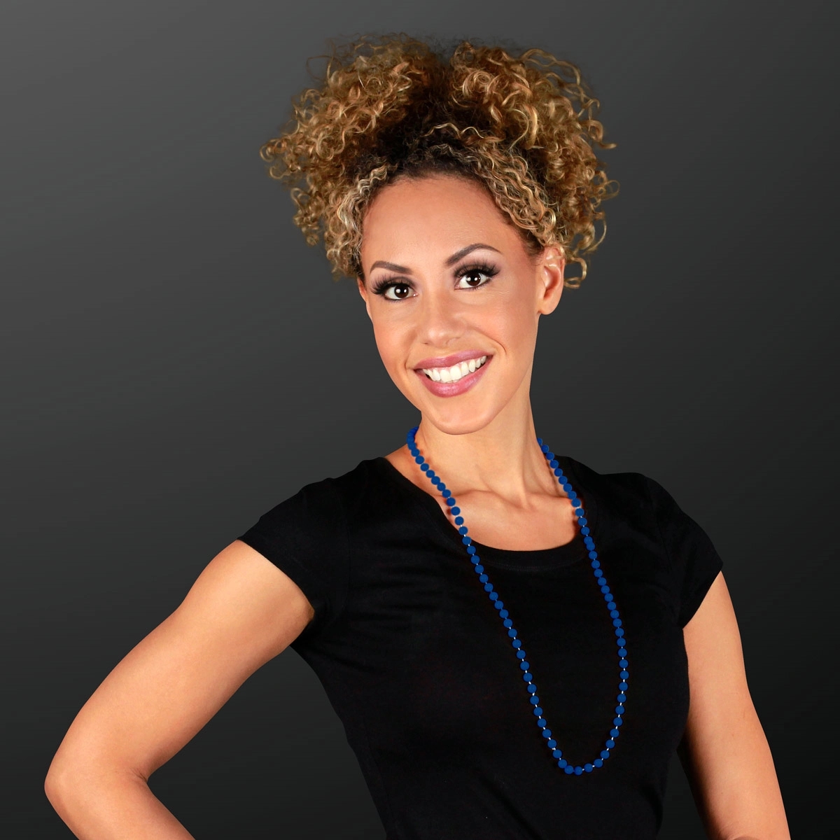 7MM 33" Round Beaded Necklaces 40