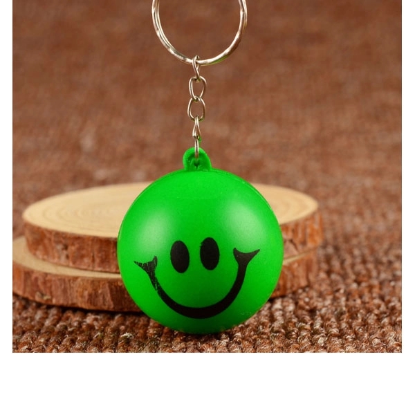 Smile PU Stress Ball Keychain 1