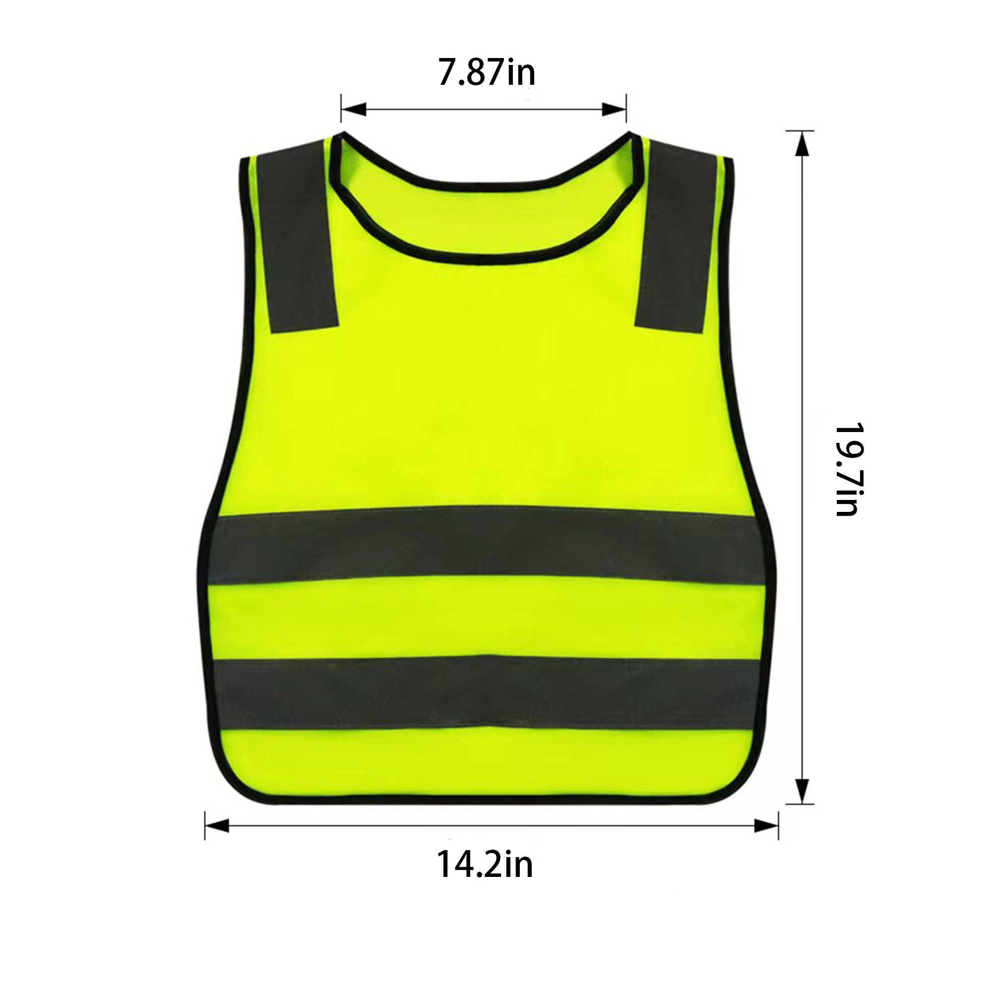 Children's Pull-On Safety Vest With Reflective Stripsest 5