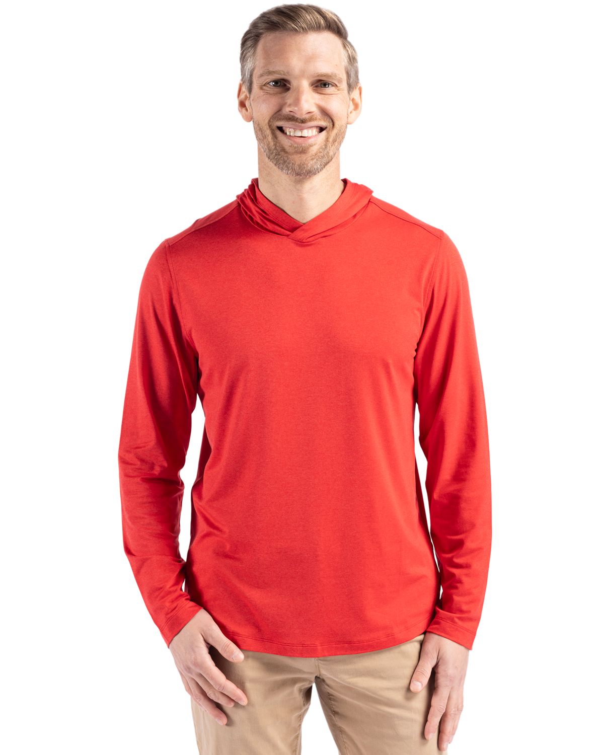 Cutter & Buck Coastline Recycled Double Peached Mens Hooded Pullover 89