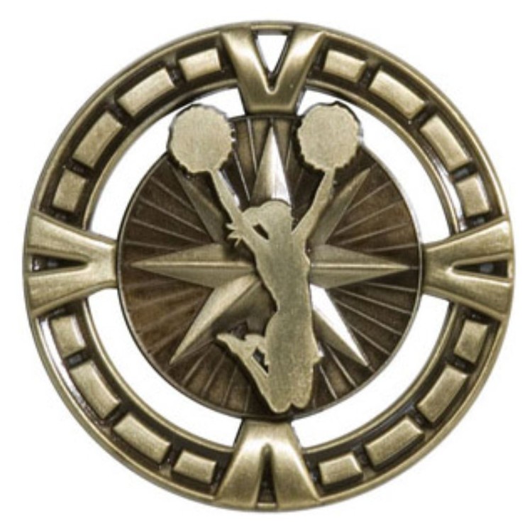 2-1/2" Cheerleader BG Medal 2