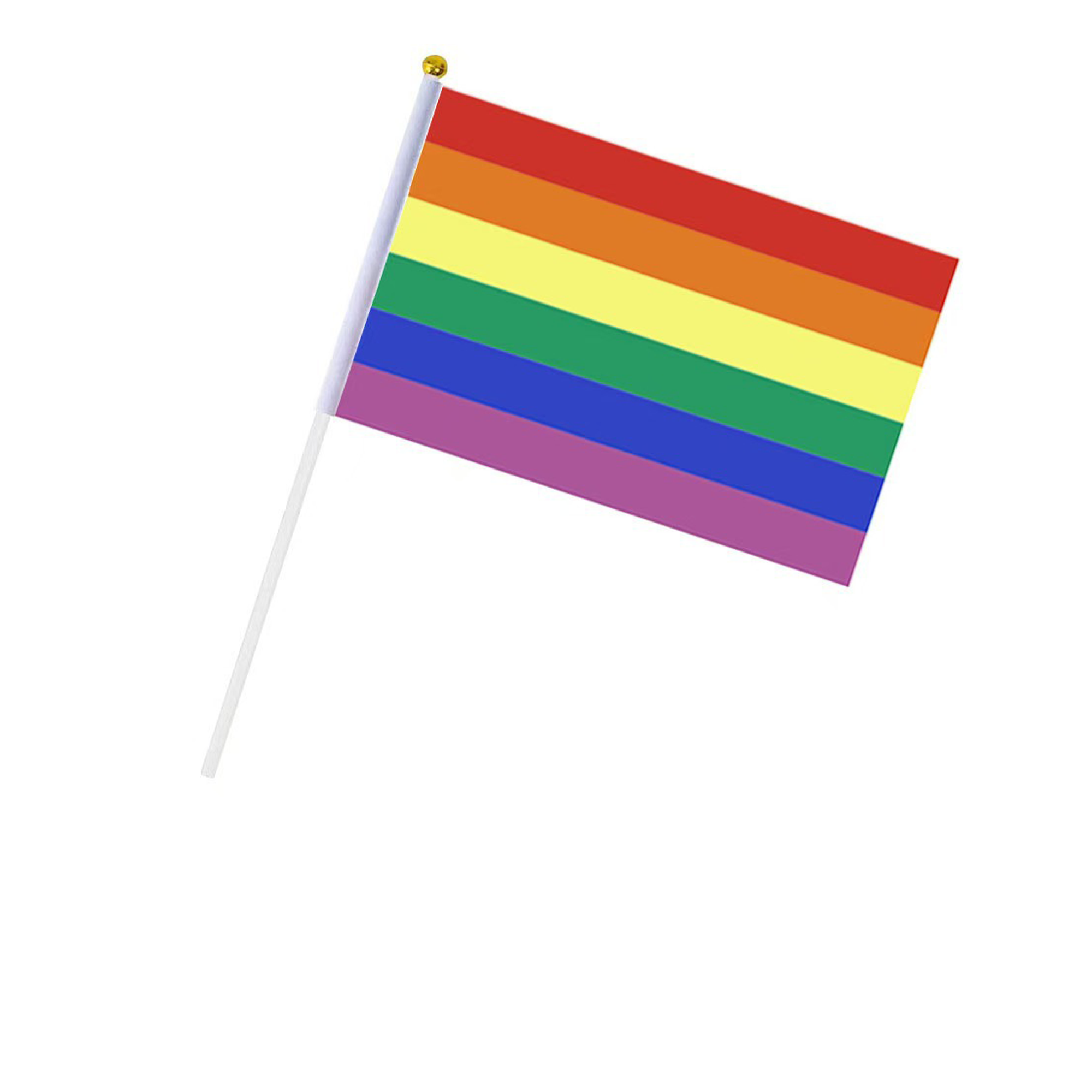 Polyester Hand-Waving Rainbow Flag 9