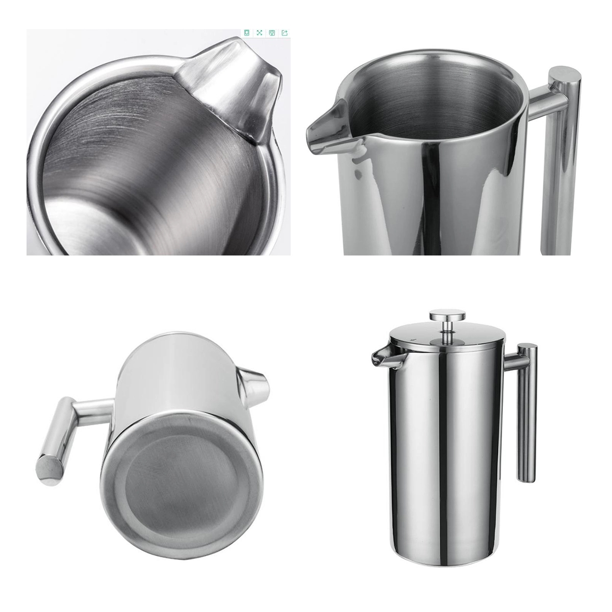 French Press Coffee Maker 304 SS 21oz 2