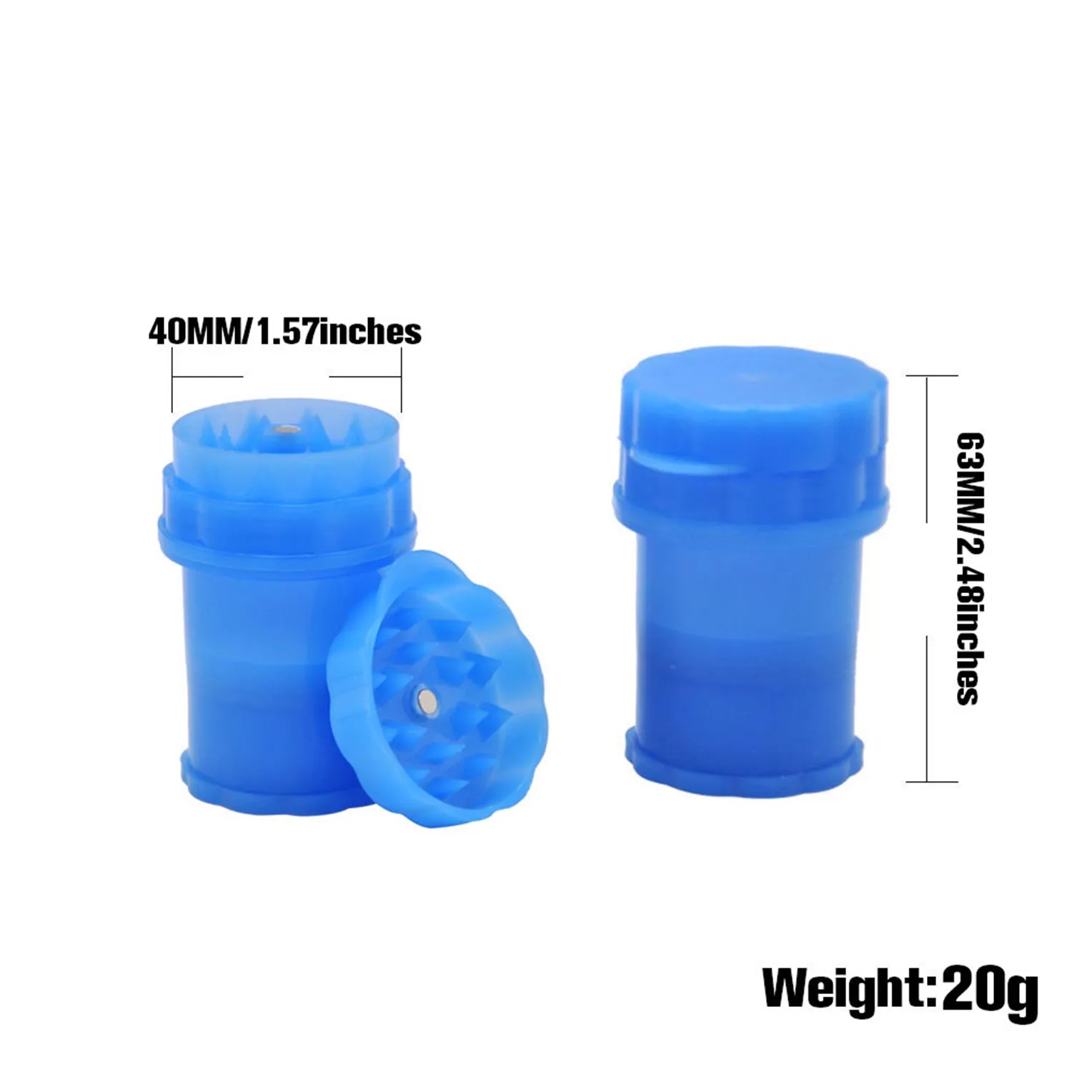 2 Layer Plastic Cigarette Grinder 8