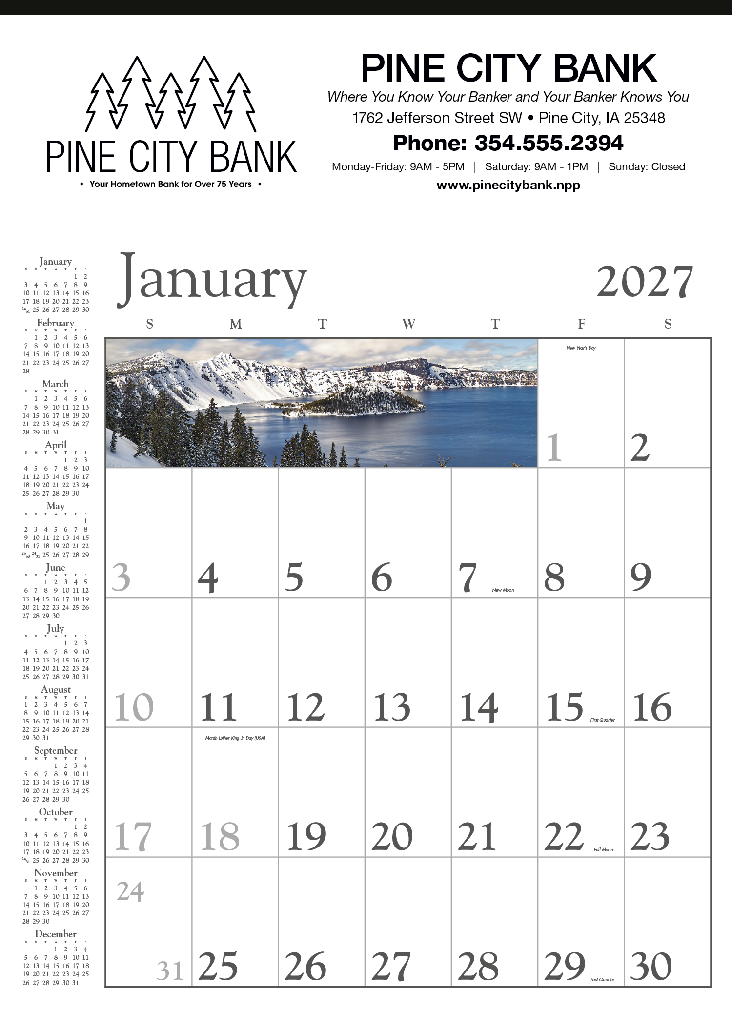 Triumph® Calendars Decorator Memo (White) Calendar 17