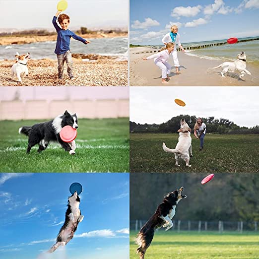 Non-Slip Silicone Flying Saucer/Discs Resistant Chew Dog/Pet/Puppy Toy 2