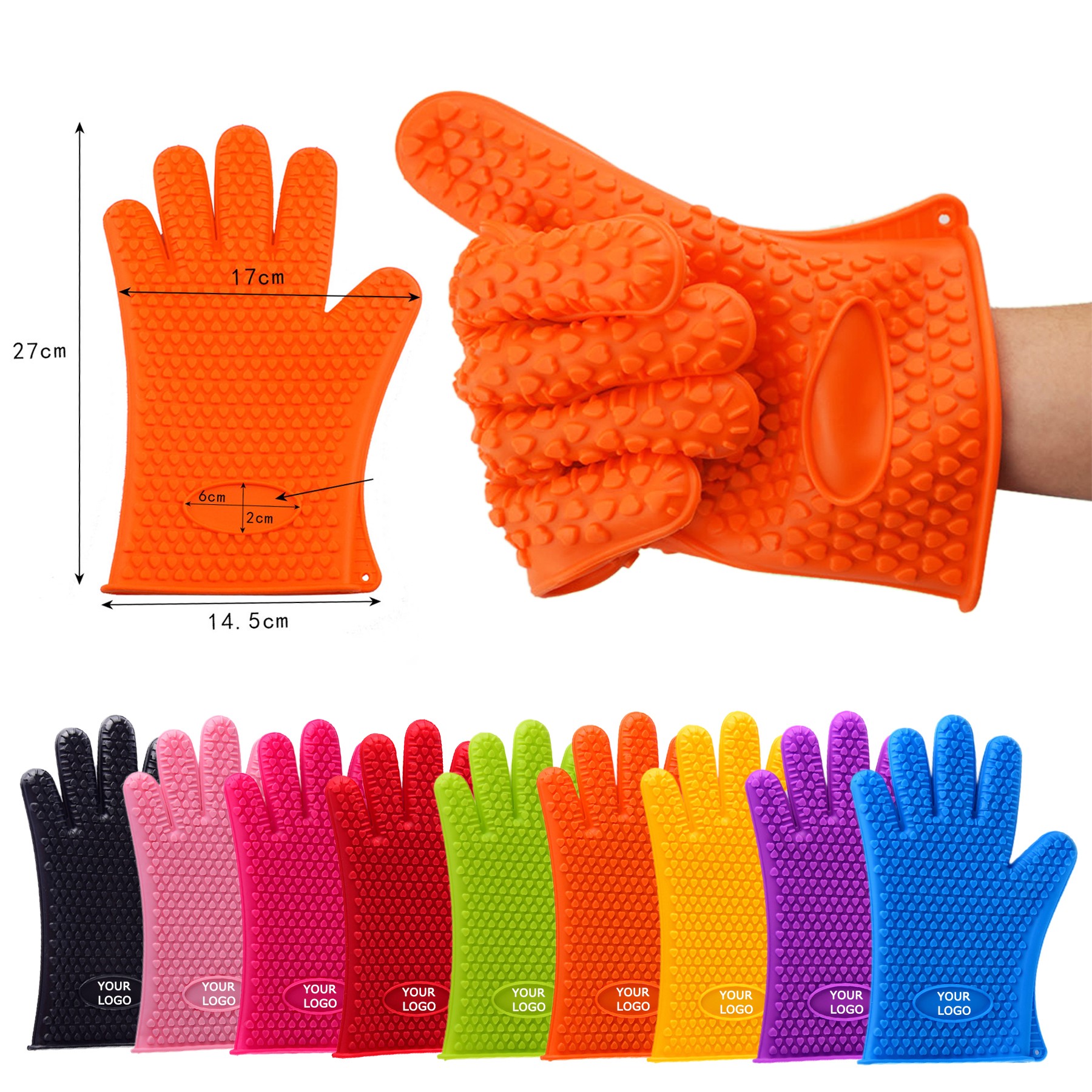 Silicone Oven Gloves Mitts for Safe 13