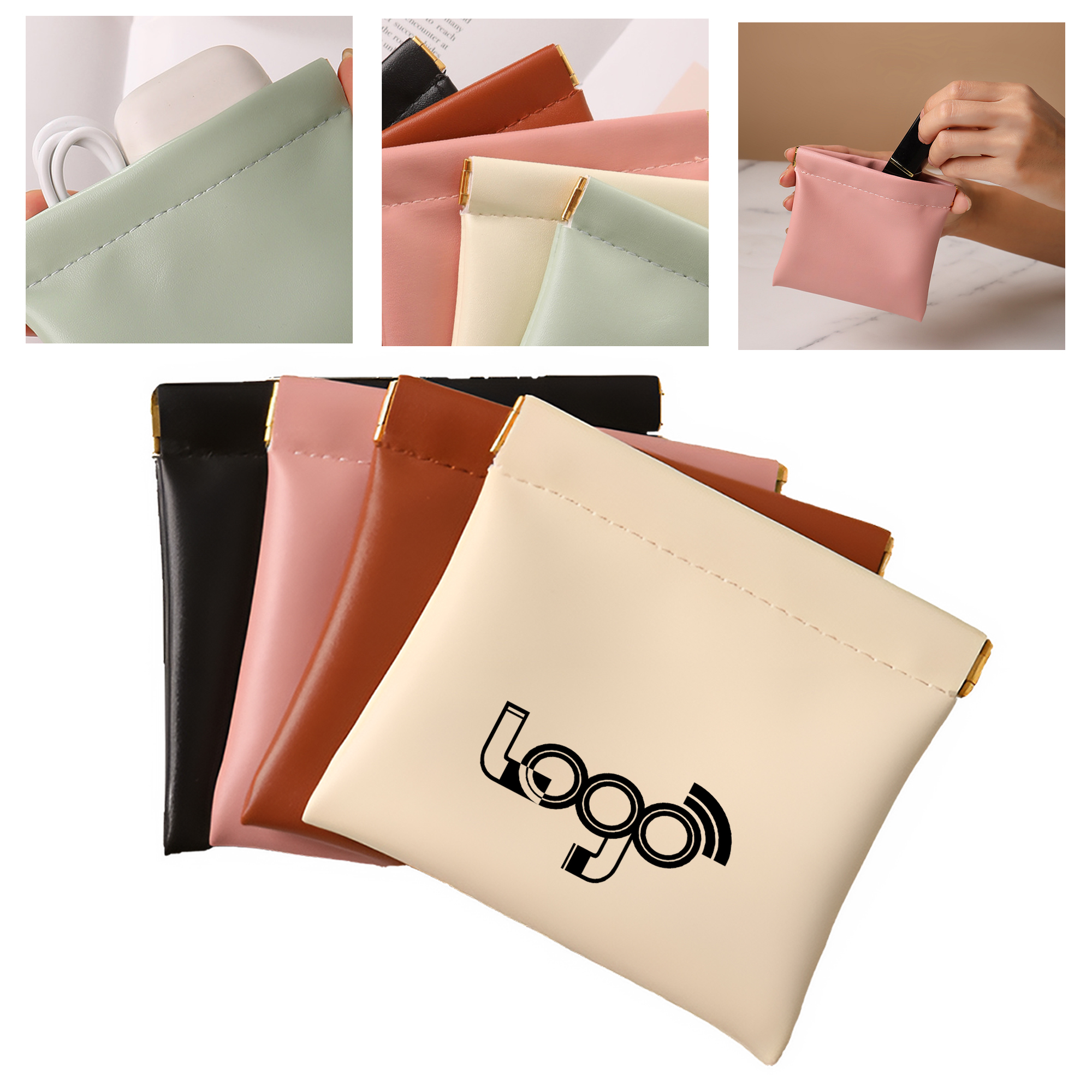 Compact PU Leather Storage Pouch 2