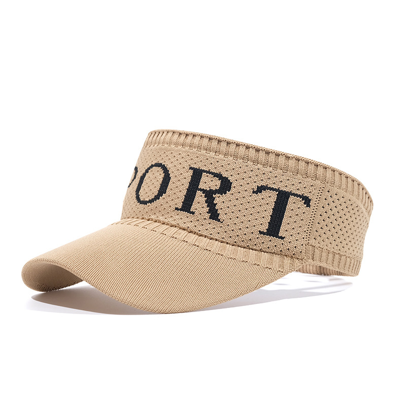 Polyester Unisex Knitted Elastic Sun Visor Cap 4
