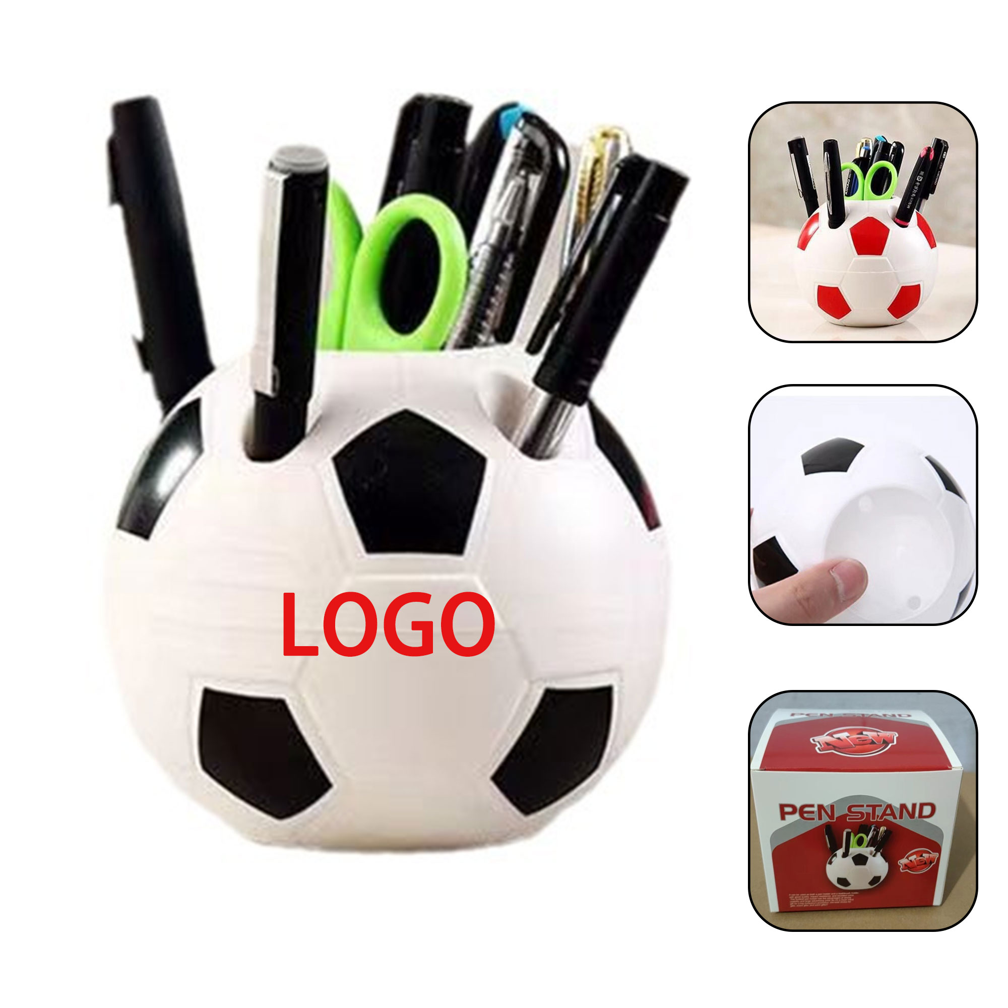 Desktop Football Pen Holder MOQ 100PCS 2