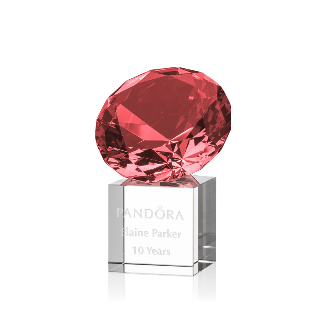 Gemstone Award on Cube - Ruby 3