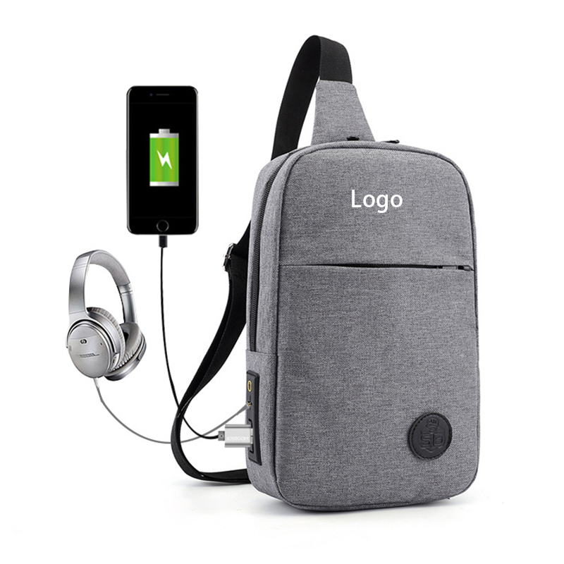 Casual Sling Backpack with USB Port 2